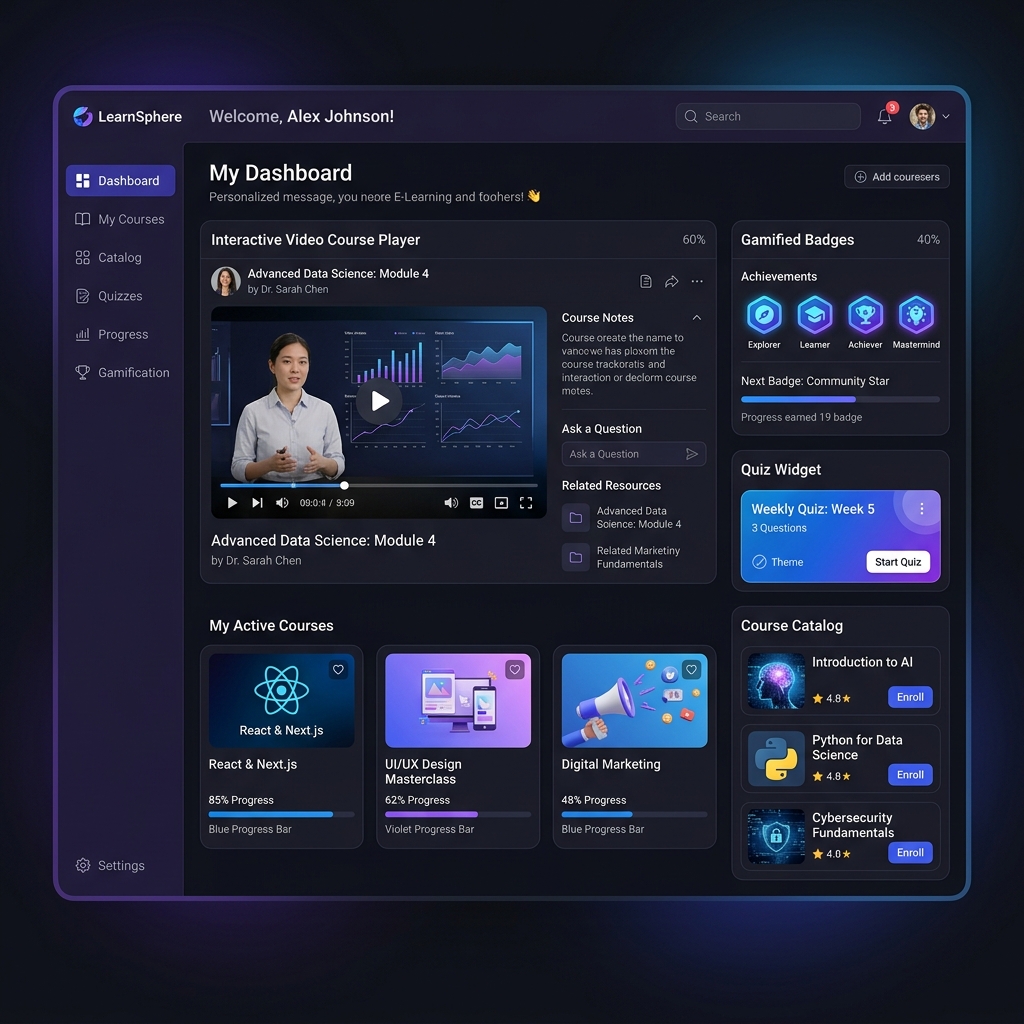 EduVerse LMS - Interactive E-Learning Platform